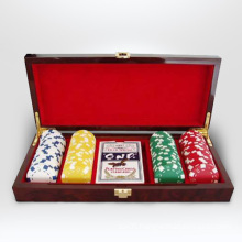 100 PCS Wooden Poker Chip Sets Casino Set Kt29116